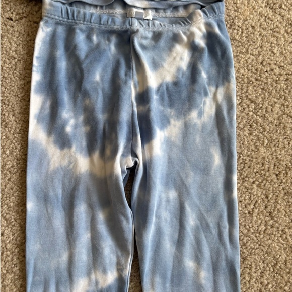 Baby Noomie 2 Piece Pima Cotton Tie Dye Blue White Pjs Pajamas Size 5 - Picture 5 of 15
